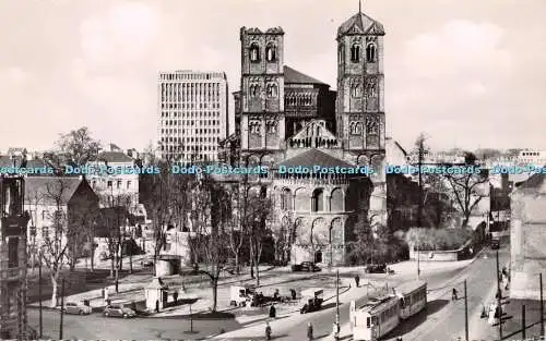 R248660 Köln am Rhein Gereonskirche und das neue Hochhaus Agfa Suhwold Nr 196 RP