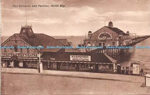 R248670 Herne Bay Pier Eingang und Pavillon Postkarte