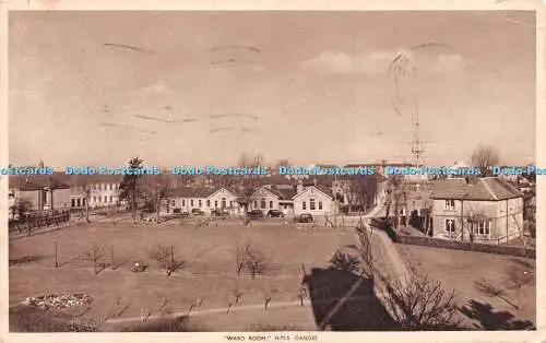 R246995 H M S Ganges Ward Room Tuck Postkarte 1955