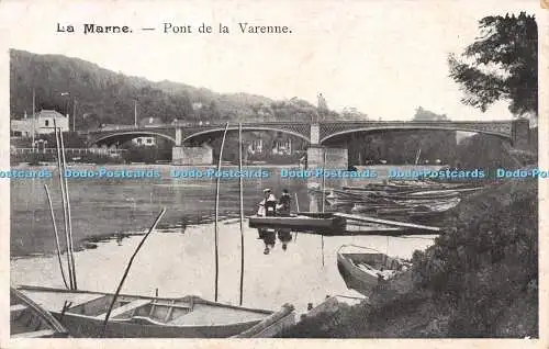 R247025 La Marne Pont de la Varenne Postkarte