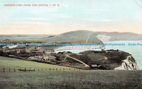 R248832 I of W Freshwater from the Downs Max Ettlinger Isle of Wight Serie 1106