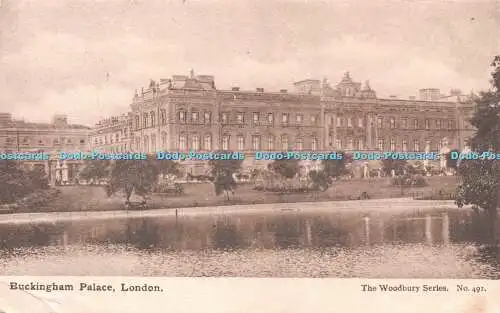 R247207 London Buckingham Palace Woodbury Serie Nr. 491 Postkarte 1905