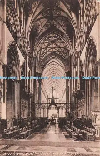 R250911 Choir West Salisbury Cathedral F Frith No 19770