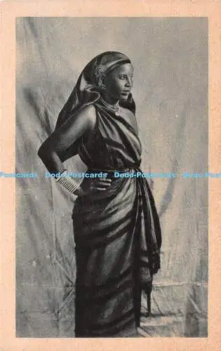 R250914 Afrika Orientale Giovanetta somala Postkarte