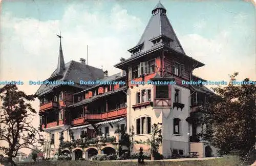 R247261 Luzern Felsberg Chalet Marguerite E Goetz Postkarte 1924