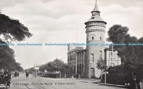 R247364 Alexandrie Poste de Police A Rond Point