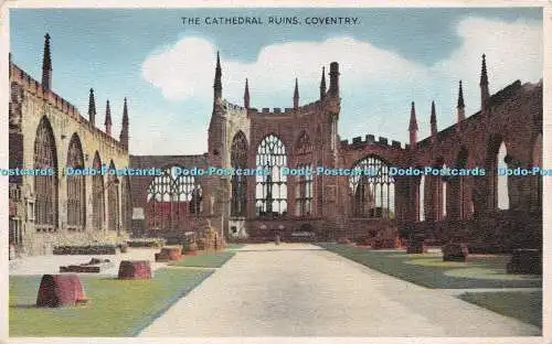 R249104 Coventry Die Kathedrale Ruinen H und J Busst Nu Kuler Postkarten