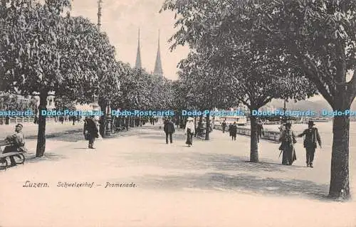 R249111 Luzern Schweizerhof Promenade E Goetz Nr 1632