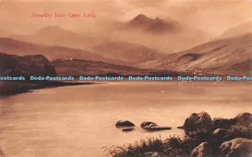 R249127 Snowdon von Capel Curig E T W Dennis zierliche Serie Postkarte