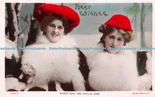 R249425 Misses Zena and Phyllis Dare Rotary Photographic Series Postcard