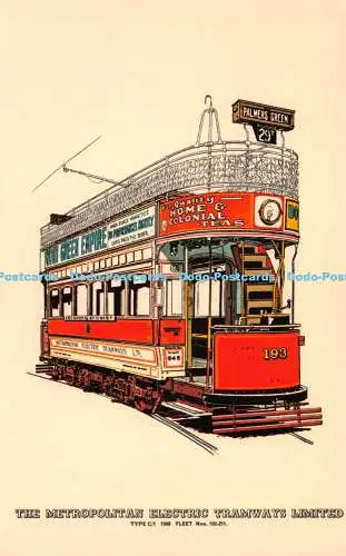 R251456 The Metropolitan Electric Tramways Limited Collectors Reproductions