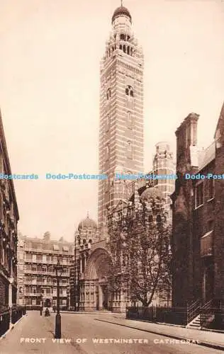 R251457 Vorderansicht der Westminster Cathedral Postkarte