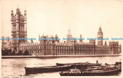 R249508 London Houses of Parliament Photochrom Postkarte