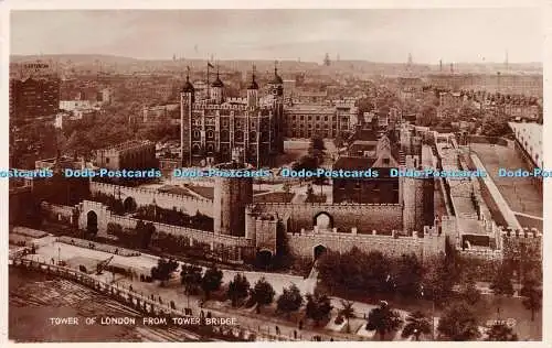 R247979 Tower of London from Tower Bridge Valentines RP