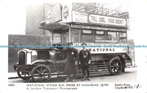 R249740 National Steam Bus F 6102 At Hunhead 12 191 Pamlin Prints N A Tarling Co
