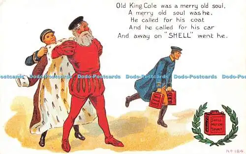 R249812 Old King Cole war eine fröhliche alte Seele Shell Motor Spirit Postkarte