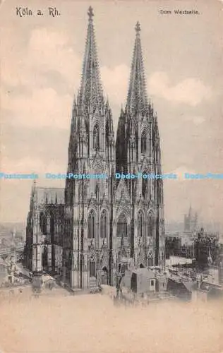 R251885 Köln a Rh Dom Westseite Eduard Holzmann Postkarte