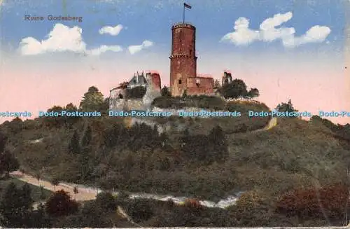 R249944 Ruine Godesberg Postkarte