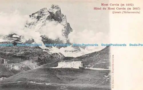 R250136 Giomein Valtournanche Mont Cervin Hotel du Mont Cervin Graneri Postkarte