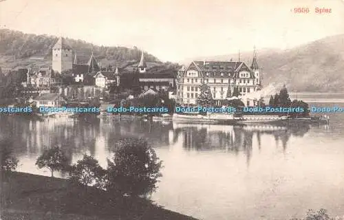 R250177 Spiez 9556 Fotoglob Postkarte 1911