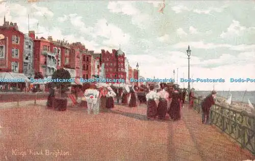 R250268 Brighton Kings Road The Pictorial Centre Postkarte 1909