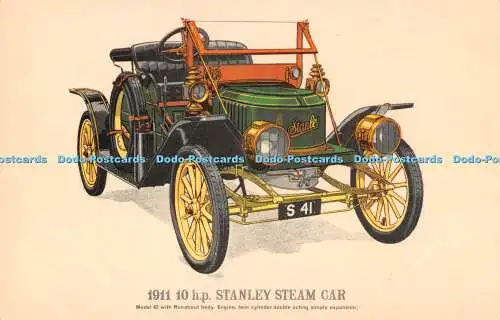 R250277 Stanley Dampfwagen Sammler Reproduktionen Kunst Lithographie von Presco