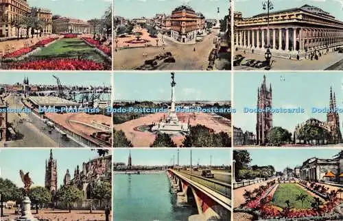 R250281 Souvenir de Bordeaux Bloc Freres Photochrome de Luxe Multi View