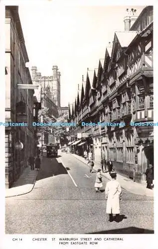 R252261 Chester St Warburgh Street and Cathedral from Eastgate Row Masons Alpha