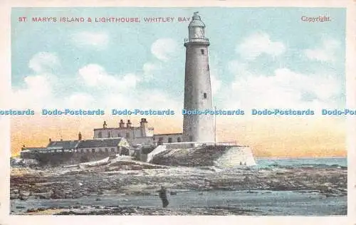 R254159 St Marys Island and Lighthouse Whitley Bay D and D