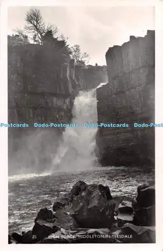 R252768 Middleton in Teesdale High Force Simpsons Postkarte RP