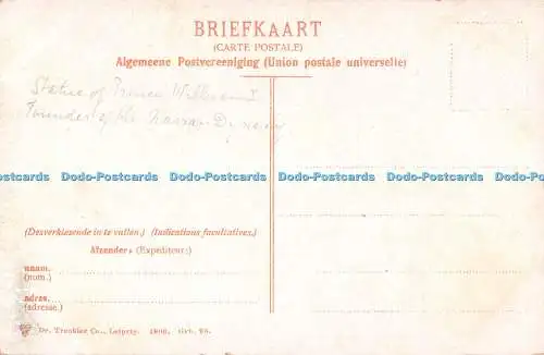 R252810 Gravenhage Standbeld Pr Villem I Horse Dr Trenkler 1906
