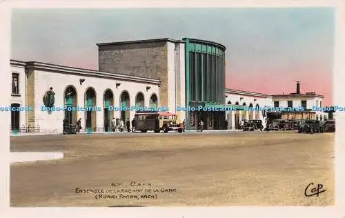 R254594 67 Caen Ensemble de la Facade de la Gare Henri Pacon Arch CAP RP