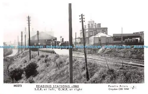 R256140 M3273 Lesestationen um 1865 S E R links G W R rechts Pamlin Prints