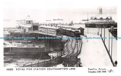 R256188 M3233 Royal Pier Station Southampton c1910 Pamlin Prints