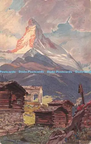 R253006 Zermatt Matterhorn Richard Wagner Postkarte