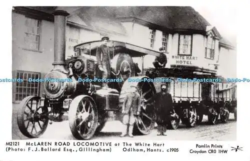 R256206 M2121 McLaren Straßenlokomotive bei The White Hart F J Ballard Esq Gillingh