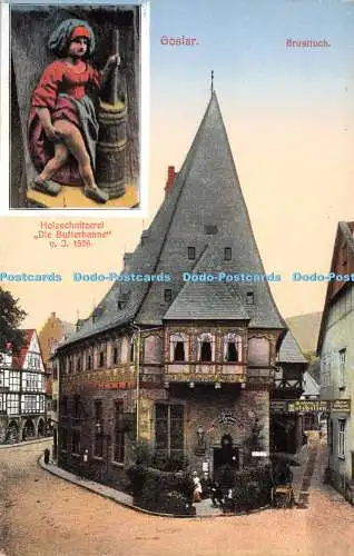 R253034 Goslar Brusttuch Holzschnitzerei Die Butterhanne v J 1526 Henry Jordan