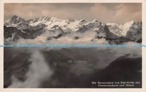 R254854 Die Berneralpen von Rigi Kulm aus Finsteraarhorn und Monch 10669 J Gaber