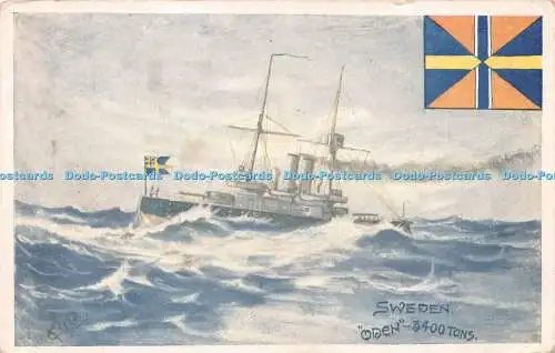 R254881 Field Sweden Oden 3400 Tonnen The Wellington Series G and P