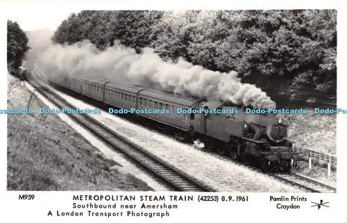 R256403 M959 Metropolitan Steam Train 42253 891961 Southbound near Amersham A Lo