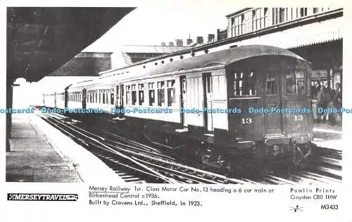 R256409 Merseytravel Mersey Railway 1st Class Motor Car No 13 head a 6 car tr