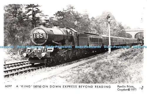 R256504 M597 A King 6016 on Down Express Beyond Reading Pamlin Prints 1971 RP