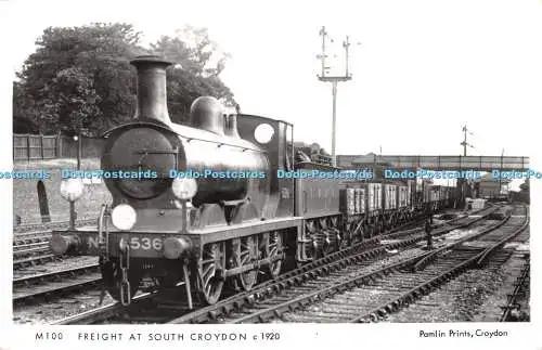 R256552 M100 Freight at South Croydon c1920 Pamlin Prints