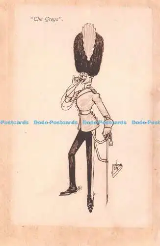 R253371 Die Grauen J Samuels Postkarte