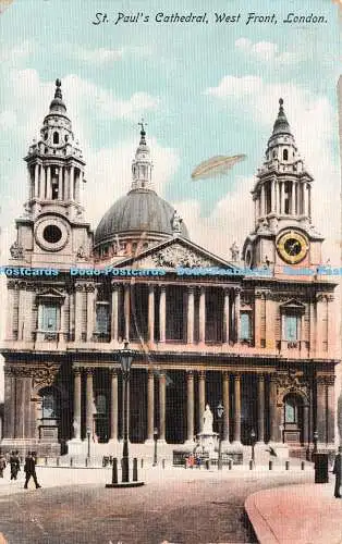 R253383 London St Pauls Cathedral West Front The Philco Publishing Co Bevelled E
