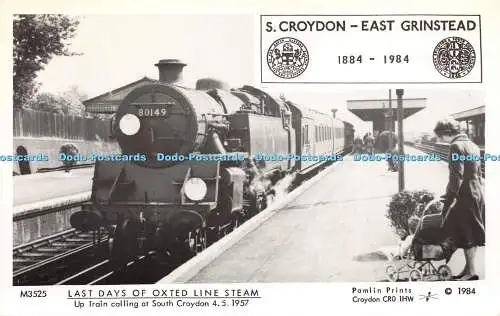 R256661 S Croydon East Grinstead 1884 1984 M3525 Last Days of Oxted Line Steam U