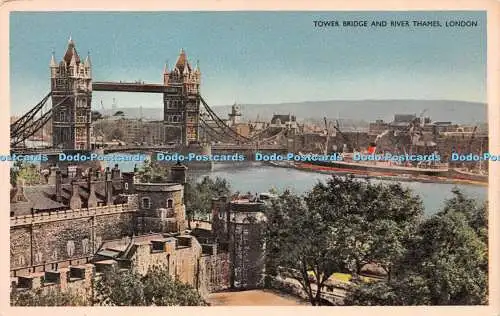 R256818 Tower Bridge und Themse London Nr 176 Die zentrale Spannweite dieses Gats