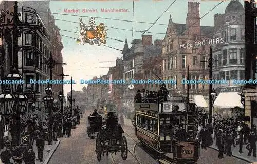 R256952 Market Street Manchester Gem Series 1908