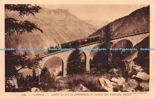 R255467 11921 Chamonix Chemin de Fer du Montenvers et Chaine des Aiguilles Rouge