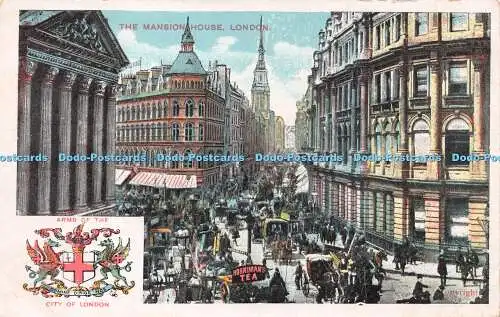 R258578 The Mansion House London Arms of the City of London D and D